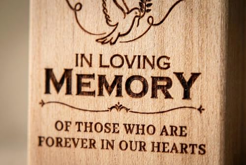 10 Pcs Wooden Memorial Candle Holder – in Loving Memory Gift, Sympathy Gift for Loss of a Loved One, Remembrance and Bereavement Gift, Celebration of Life Decor (Bird)