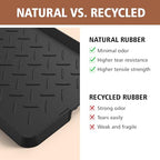 Extra Large Heavy Duty Boot Natural Rubber Shoe Mat for Entryway with Shoes Brush Large Boot Mat Multi-Purpose for Indoor or Outdoor, 16.1x 47.6 Inches - size: 47.6 inch (L) x 16.1 inch (W) x 1.01 inch (H)