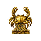 Cancer – Cancer Crab Zodiac Brass Sculpture – Handmade Solid Retro Figurine, Unique Home & Office Decor, for Astrology Fans - style: Cancer