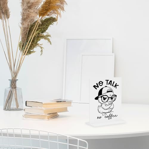 Funny Office Home Decor - Sculptural Acrylic Decor for Coffee Tables, Reception Desks & More, Edgy & Unique, 4 × 4.7 Inches