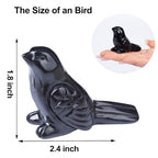 Black Obsidian Crystal Bird Carving Hand Carved Gemstone Bird Figurine 2.4 Inch Polished Animal Sculpture Healing Stone Home Office Desk Decoration Gift Collection - color: Obsidian Bird
