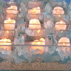 WGVI Clear Square Glass Tea Light Votive Candle Holder, Width 3", Height 3", Small Cube CandleHolders Container Dish Terrarium Tabletop Event Decor, 1 Pieces - size: Clear Cube 3"H