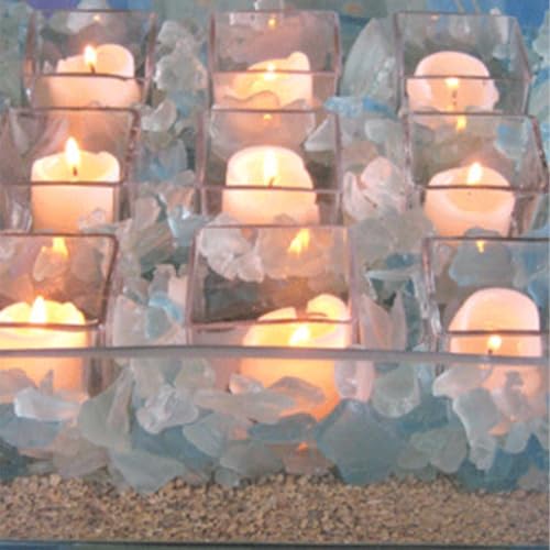 WGVI Clear Square Glass Tea Light Votive Candle Holder, Width 3", Height 3", Small Cube CandleHolders Container Dish Terrarium Tabletop Event Decor, 1 Pieces - size: Clear Cube 3"H