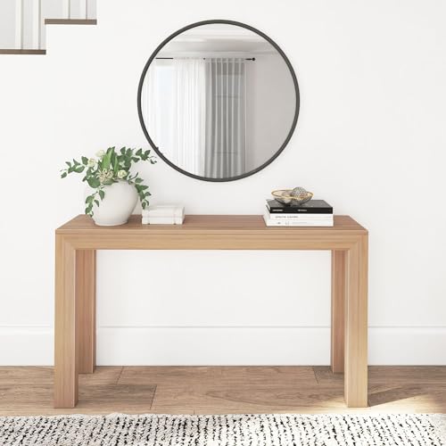 Plank+Beam Modern 56 Inch Console Table, Solid Pine Wood Entryway Table, Narrow Sofa Table for Hallway or Living Room, Blonde - color: Blonde, size: 56 Inch