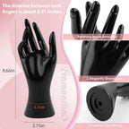 Framendino, Female Mannequin Hand Jewelry Display Holder Stand for Bracelet Necklace Ring Plastic (Black, 1 Pack) - color: Black, size: 1 Pack