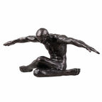 Hi-Line Gift Ltd. Stretching Human Sculpture Resin Home Decor Contempory Tabletop Ornament