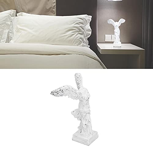 GLOGLOW Desktop Decorative Items Unique Design, Durable Material with AntiSlip Pad for Living Room, Office, Study Room Decor Sculpture Figurine, Nan (BS1057 small white) - size: BS1057 small white