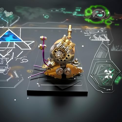 3D Steampunk Mechanical Snail Model Kit – DIY Metal Brass Puzzle for Adults, Retro Collectible Robot Sculpture Craft Gift (Snail-O) - style: Snail-O