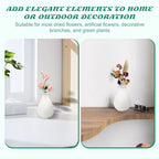 15 Pack White Ceramic Bud Vases Bulk, 3.9 Inch Premium Boho Small Flower Vases White Ceramic Vases for Centerpieces for Pampas Garss Dry Flowers Home Wedding Table Decor