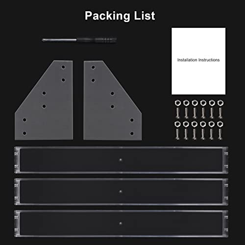 BTremary 3 Packs Clear Nail Polish Organizer Holder Shelf Rack, Acrylic Display Stand For Sunglasses Paint Essential Oils, Makeup Holder, Nail Poliahes Storage to 36 Bottles (Fit 1-2oz Bottles) - size: 3 Tiers Tabletop Rack