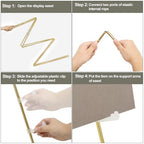 DANMO Easel Stand for Wedding Sign Poster 63'' Instant Display Floor Adjustable Metal Art Easel Gold - style: Gold