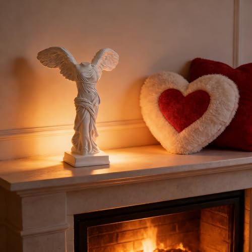 5 Inch Winged Victory of samothrace Statue, Resin White Art Greek & Roman Mythology Classical Goddess Winged Victory Sculpture for Home Decor,Goddess of Victory Samothrace Statue - style: Samothrace Statue