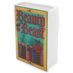 Steel Mill & Co Original Large Book-Shaped Decorative Vase, Ceramic Vases for Home Decor, Cute Bookshelf Decor, Unique Vase for Book Lovers, Beauty and the Beast