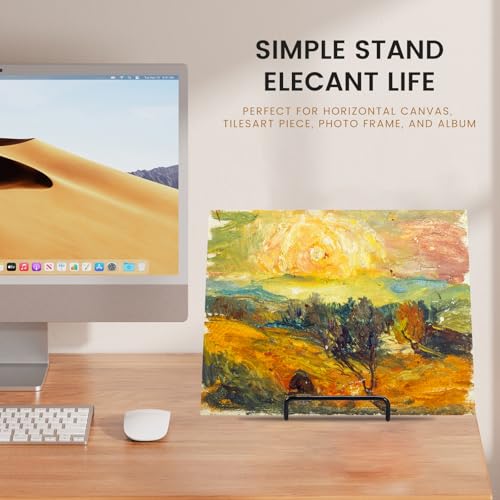 12 Pack 6 Inch Plate Stands for Display,Book Display Stand,Black Metal Decorative Plate Stand,Small Easels for Display,Suitable for Books, Desktop Art, Images, Photos,and Collages - size: 6inch 12pack