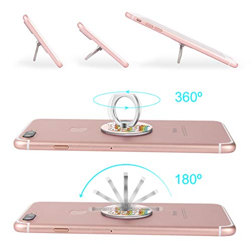 Bonoma Phone Ring Holder, 3 Pack Good Vibes Only Universal Finger Ring Stand Grip Kickstand Compatible with Smartphones and Tablets - color: Good Vibes Only