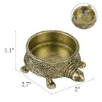 NIKKY HOME Gold Turtle Tealight Candle Holders Set of 2, Centerpiece Table Decorations, Decorative Metal Candlesticks Stand for Tea Light Candles