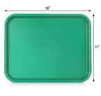 New Star Foodservice Fast Food Tray, Set of 12 (Green, 14 by 18-Inch) - color: Green, size: 14 by 18-Inch