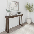 Plank+Beam Solid Wood Console Table, 46 Inch, Sofa Table, Narrow Entryway Table for Hallway, Behind The Couch, Living Room, Foyer, Easy Assembly, Walnut - color: Walnut, size: 46" Console Table
