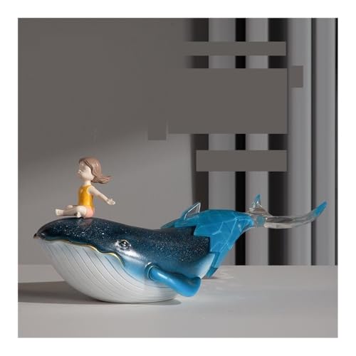 Decorations for Living Room, Modern Light Luxury Fish Shape Ornaments Resin Small Objects Creative Crafts Decoration