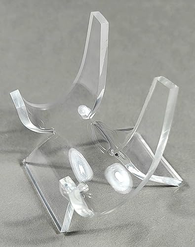 HQRP-Crystal 2-3/8" Acrylic Display Stand Pedestal for Crystal Heart / Slice / Slab and other Stones - size: 2-3/8"