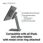 elago Premium iPad Magnetic Stand Designed for iPad Pro 12.9"(5th,4th Gen), 11"(3rd,2nd Gen), Air 10.9"(5th,4th Gen), Mini 8.3"(6th Gen, A17 Pro), 10.9"(10th Gen) [Dark Grey] - color: Dark Grey