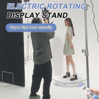 Remote-Controlled Motorized Electric Turntable,Heavy Duty Rotating Display Stand,Speed-Adjustable Rotating Platform,Multi-Mode 360° Photography Turntable for 3D Scan,Photography(23.6in/White) - size: 23.64inch/White/500Lbs Load
