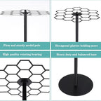 Kifmurase Rotating Medal Hanger Display Stand, Tabletop Medal Holder Rack for Sports Awards, Adjustable Metal Rack for Running Basketball Gymnastics Soccer Marathon Medals, Showcase 45+ Medals