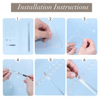 OAOLEER Acrylic Necklace Organizer, Clear Necklace Holder Stand, Jewelry Organizer Display Hanger Rack with Bilateral Hooks for Necklaces Pendant Bracelets Ring (Tall 11.6 in（2PCS) - size: Tall 11.6In (2PCS)