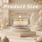Jeffbaubl 30 PCS Tealight Candle Holder, Small Votive Candle Holders, Clear Glass Tea Light Holders Bulk for Wedding, Home Decor, Table Centerpiece, for 1.5Inch Tealight