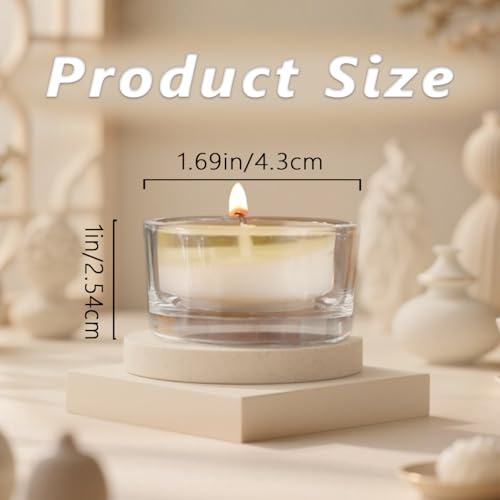 Jeffbaubl 30 PCS Tealight Candle Holder, Small Votive Candle Holders, Clear Glass Tea Light Holders Bulk for Wedding, Home Decor, Table Centerpiece, for 1.5Inch Tealight