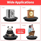 Remote-Controlled Motorized Turntable,Heavy Duty Motorized Rotating Display Stand,Speed-Adjustable Rotating Platform,Multi-Mode 360° Photography Turntable for 3D Scan,Photography(23.6in/Black) - size: 23.64inch/Black/500Lbs Load