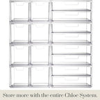 STORi Chloe Space-Saving Clear Drawer Organizer (4 Tall Drawers) Sort Office, Kitchen, Beauty Supplies, Makeup, Pens, Jewelry, Stationary, Made in USA - style: 3.5"W x 3.5"H Drawers (Set of 4)