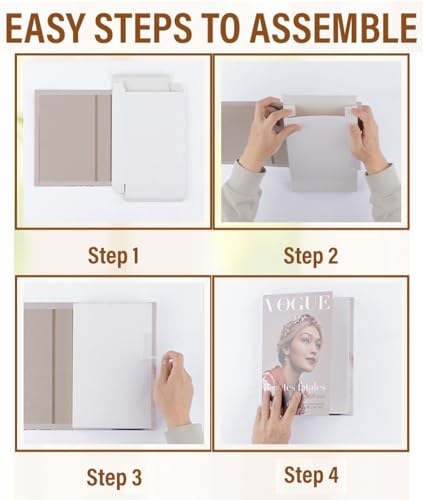 PROBENEX ICON Large | 4 PCS Faux Decorative Books for Home Decor | Not Real Books (Cardboard Boxes) | Coffee Table, Shelf Styling & Modern Aesthetic Accent Pieces for Living Room - color: Icon_large
