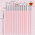 28 Pcs Nail Art Brushes Nail Art Tool Set Resin Nail Art Palette Sculpture Pen 2 Way Acrylic Silicone Carving Pen Dotting Pen Tool Manicure Kit for Home DIY Salon Nail Art (Pink) - color: Pink