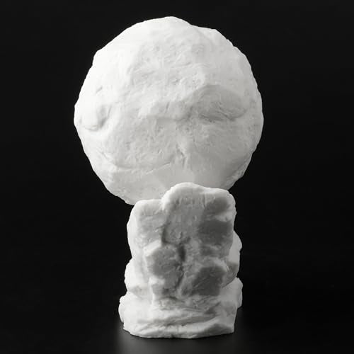 Veronese Design 8 1/8 Inch Sisyphus Pushing The Eternal Boulder Resin Statue Marble White Finish Home Decor Sculpture Greek and Roman Collectible - color: Marble White Finish