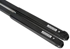 Displays2go Modern Floor Standing Easel, Portable, Aluminum, Two-Peice - Black (FOLDESLBK)