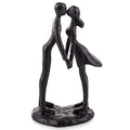 Sziqiqi Anniversary Wedding Gift for Couple: Iron Gifts for 6th Anniversary for Her Him Women - Cast Iron Couple Sculpture Present for Wedding Day Engagement Christmas Bithday Valentines - style: Couple Kiss