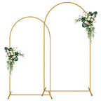 2 Pack Arch Backdrop Stand (7.2FT/6FT), Balloon Arch Stand, Metal Background Arch Stand, Backdrop Arch Frame, Wedding Arch for Backdrop - size: 7.2 FT and 6 FT (2 Pack)