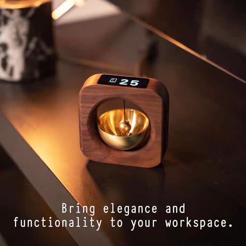 Elegant Wooden Pomodoro Timer Cube Original High-End Quality Desk Timer for Productivity & Focus, Ideal for Work & Study, Beautiful Decorative Object for Home or Office
