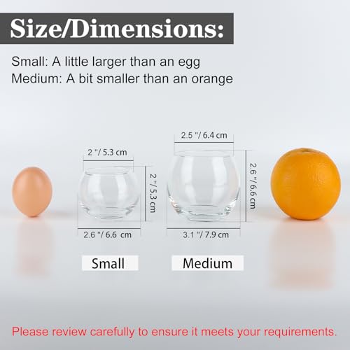 PINIWON Set of 12 Clear Glass Tealight Candle Holder, 2.6'' H x 3.1'' W, Round Votive Candle Holders Bulk, Small Bowl Candle Holder for Wedding Table Centerpiece Home Decor - size: Medium