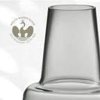 Holmegaard Flora Vase by Louise Campbell | Mouth-Blown Glass | Smoke | 9.4 Inch
