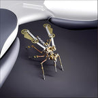 Mechanical Metal 3D Insect Mosquito Model Brass Puzzle Steampunk Electric Mechanical, Assembly DIY Gift Craft Hobby for Family and Friends (Mosquito A) - style: Mosquito A