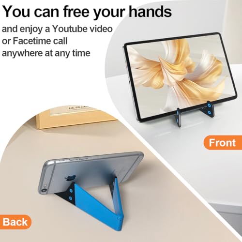 4 Pack Cell Phone Stand, Foldable Phone Holder for Desk Compatible with Phone 16 15 14 13 12 11 Pro Xs Xs Max Xr X 8, Nintendo Switch, All Phones - color: Polychrome Portable