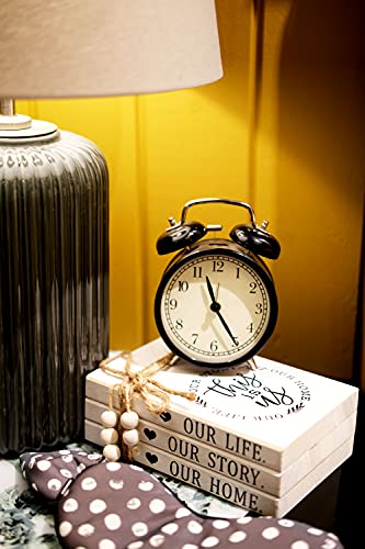 LIVDUCOT Wood Decorative Books Stack Rustic Home Decor Stack White Wooden Books for Modern Home Decor,Shelf,Mantle or Tray This is Us Our Life Our Story Our Home 7X 5.5X 2.5' - color: This is Us
