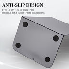Metal Book Ends Bookend for Shelves Book Holder - color: Black