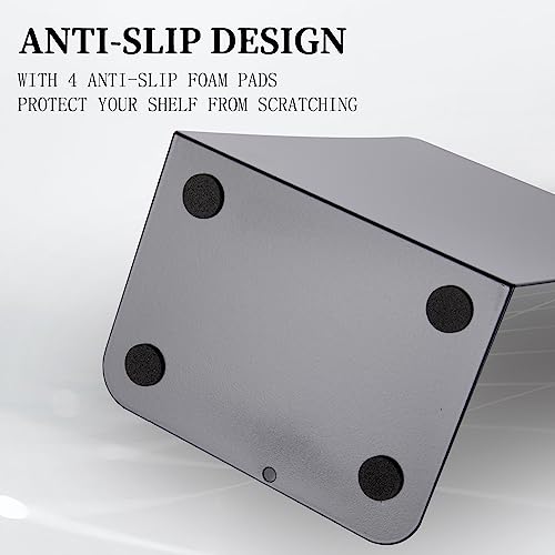 Metal Book Ends Bookend for Shelves Book Holder - color: Black