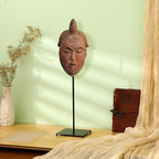 RattanView Mask Display Stand Holder for African and Tribal Mask Artifacts Statues Sculpture Figurine for Displays, Shows and Art Exhibits(4.72 x 4.72 x 16.5 Inch) - size: 4.72 x 4.72 x 16.54 Inch