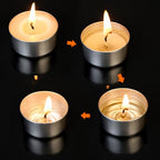 50-Pack Pure Beeswax Tealight Candles in Aluminum Cups - 4-5 Hour Burn Time, Lead-Free Cotton Wick, Natural Unscented Candles，White - color: White