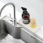 Diatomite Stone Drying Trays for Sink Bathroom Sink Tray Kitchen Counter Soap Dish Quick Drying Stone Mat for Kitchen Sink Diatomaceous Earth Tray Coaster Water Absorbing Stone Bathroom Trays - color: Light Grey Diatomite