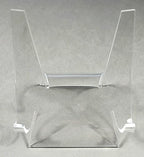 HQRP-Crystal 3-7/8" Acrylic Display Stand Pedestal for Crystal Heart / Slice/ Slab / Fossil and Other Collectible Stones - size: 3-7/8"